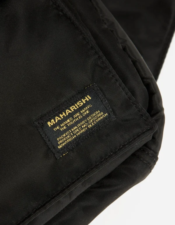 Maharishi Bags*9636 Travel Waist Bag · 420D Nylon Black
