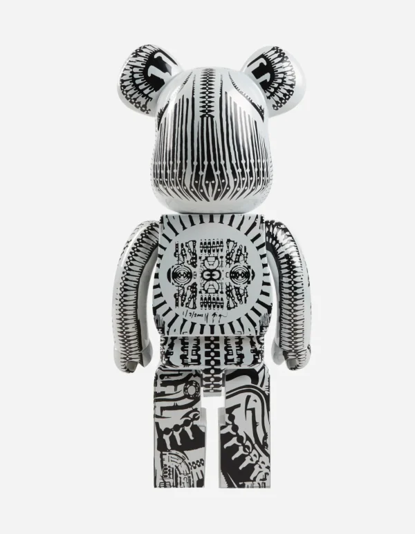 Maharishi Home*Medicom Be@Rbrick Hr Giger Chrome Version 1000% White