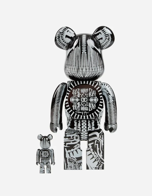 Maharishi Home*Medicom Be@Rbrick Hr Giger Chrome Version 400% U0026 100% Black