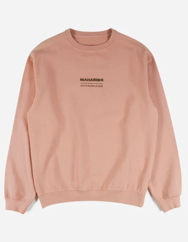 Maharishi Crew Sweats*7011 Miltype Embroidered Crew Sweat · Organic Cotton Pink Panther