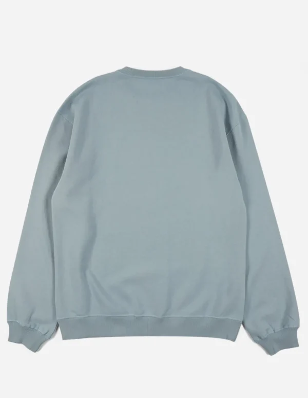 Maharishi Crew Sweats*7011 Miltype Embroidered Crew Sweat · Organic Sweat 450 Ghost Blue