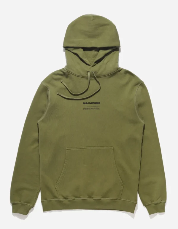 Maharishi Hooded Sweats*7010 Miltype Embroidered Hooded Sweat · Organic Sweat 450 Olive Og-107F