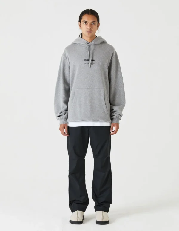 Maharishi Hooded Sweats*7010 Miltype Embroidered Hooded Sweat · Organic Sweat 450 Grey Marl