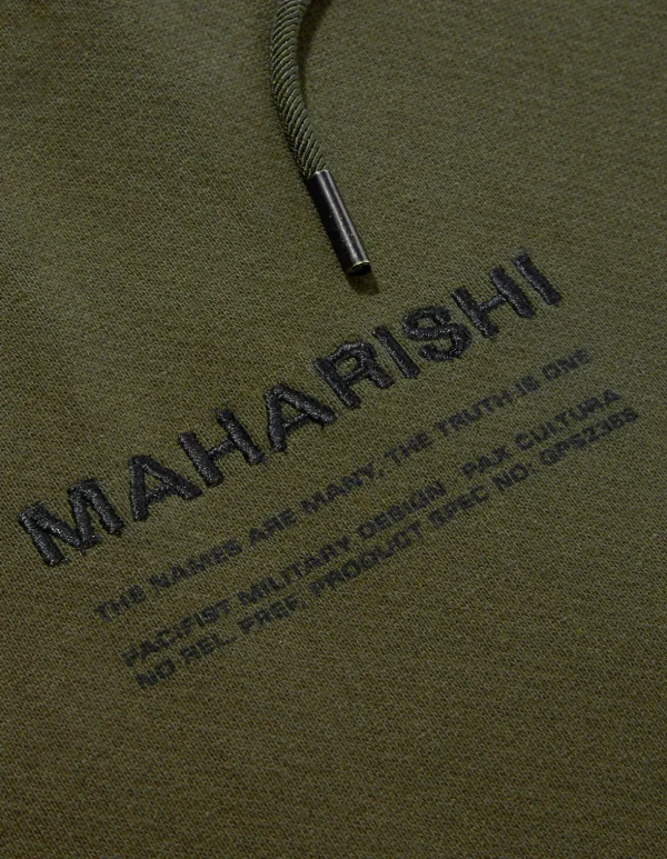 Maharishi Hooded Sweats*7010 Miltype Embroidered Hooded Sweat · Organic Sweat 450 Mil Olive