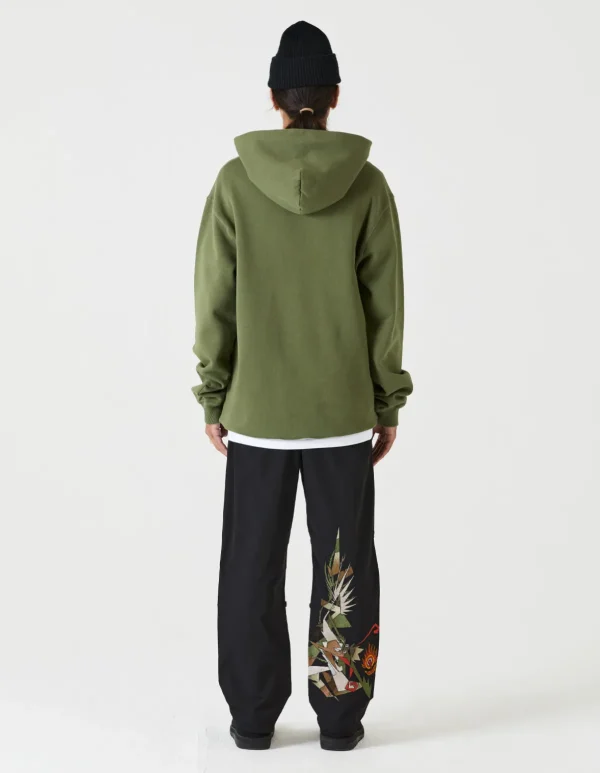 Maharishi Hooded Sweats*7010 Miltype Embroidered Hooded Sweat · Organic Sweat 450 Olive Og-107F
