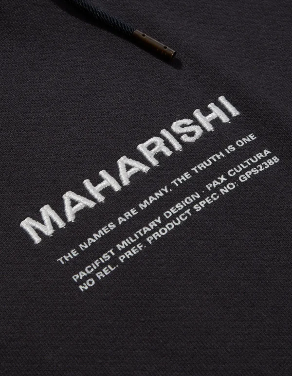 Maharishi Hooded Sweats*7010 Miltype Embroidered Hooded Sweat · Organic Sweat 450 Navy