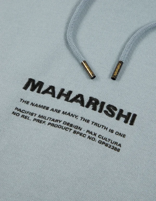 Maharishi Hooded Sweats*7010 Miltype Embroidered Hooded Sweat · Organic Sweat 450 Ghost Blue