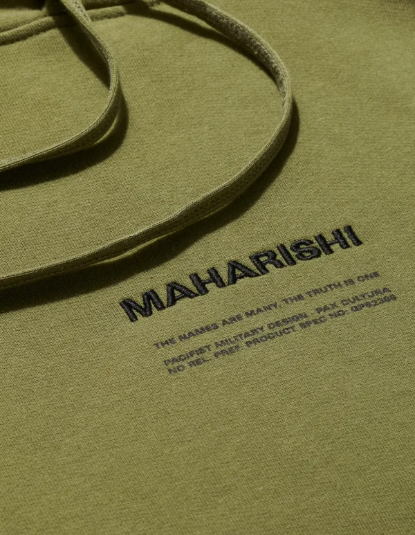 Maharishi Hooded Sweats*7010 Miltype Embroidered Hooded Sweat · Organic Sweat 450 Olive Og-107F