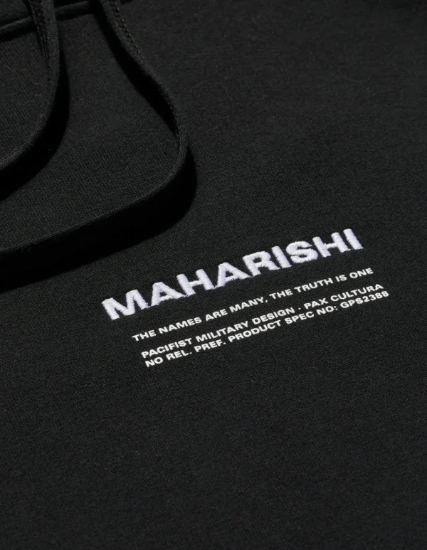 Maharishi Hooded Sweats*7010 Miltype Embroidered Hooded Sweat · Organic Sweat 450 Black