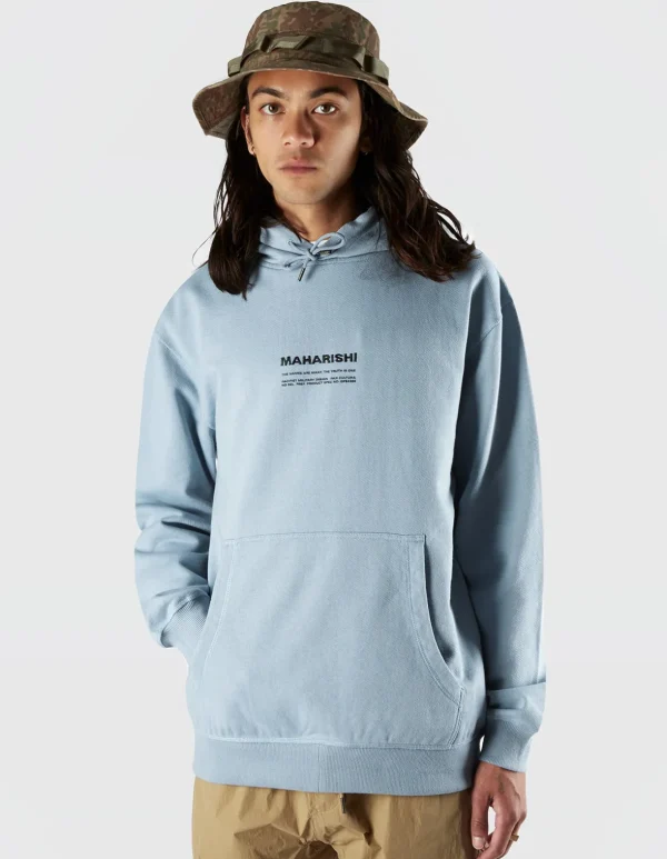 Maharishi Hooded Sweats*7010 Miltype Embroidered Hooded Sweat · Organic Sweat 450 Ghost Blue