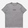 Maharishi Short Sleeve T-Shirts*9912 Miltype Embroidered T-Shirt Grey Marl