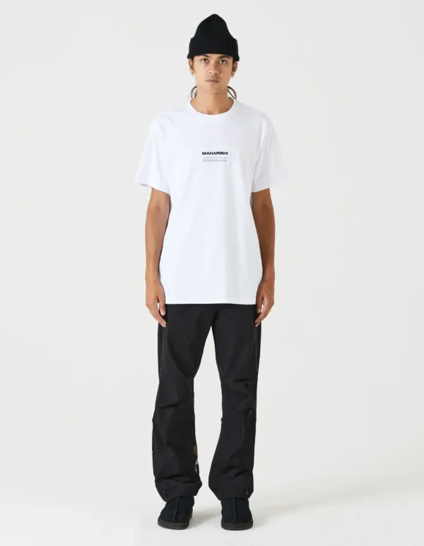 Maharishi Short Sleeve T-Shirts*9912 Miltype Embroidered T-Shirt White