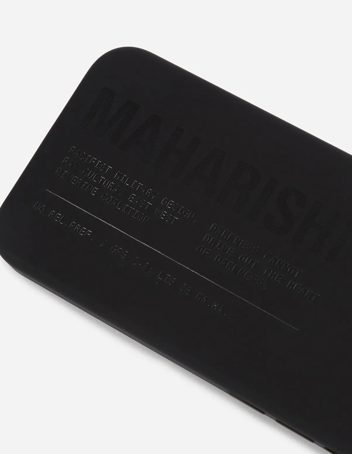 Maharishi Lifestyle*9353 Miltype Iphone 12/12 Pro Case · Laser Etched Silicone Black