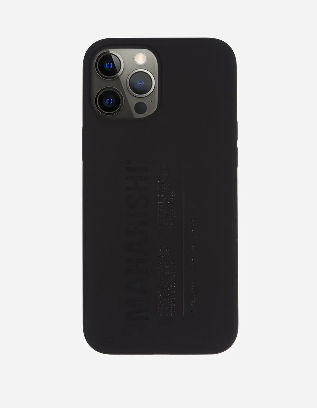 Maharishi Lifestyle*9354 Miltype Iphone 12 Pro Max Case · Laser Etched Silicone Black