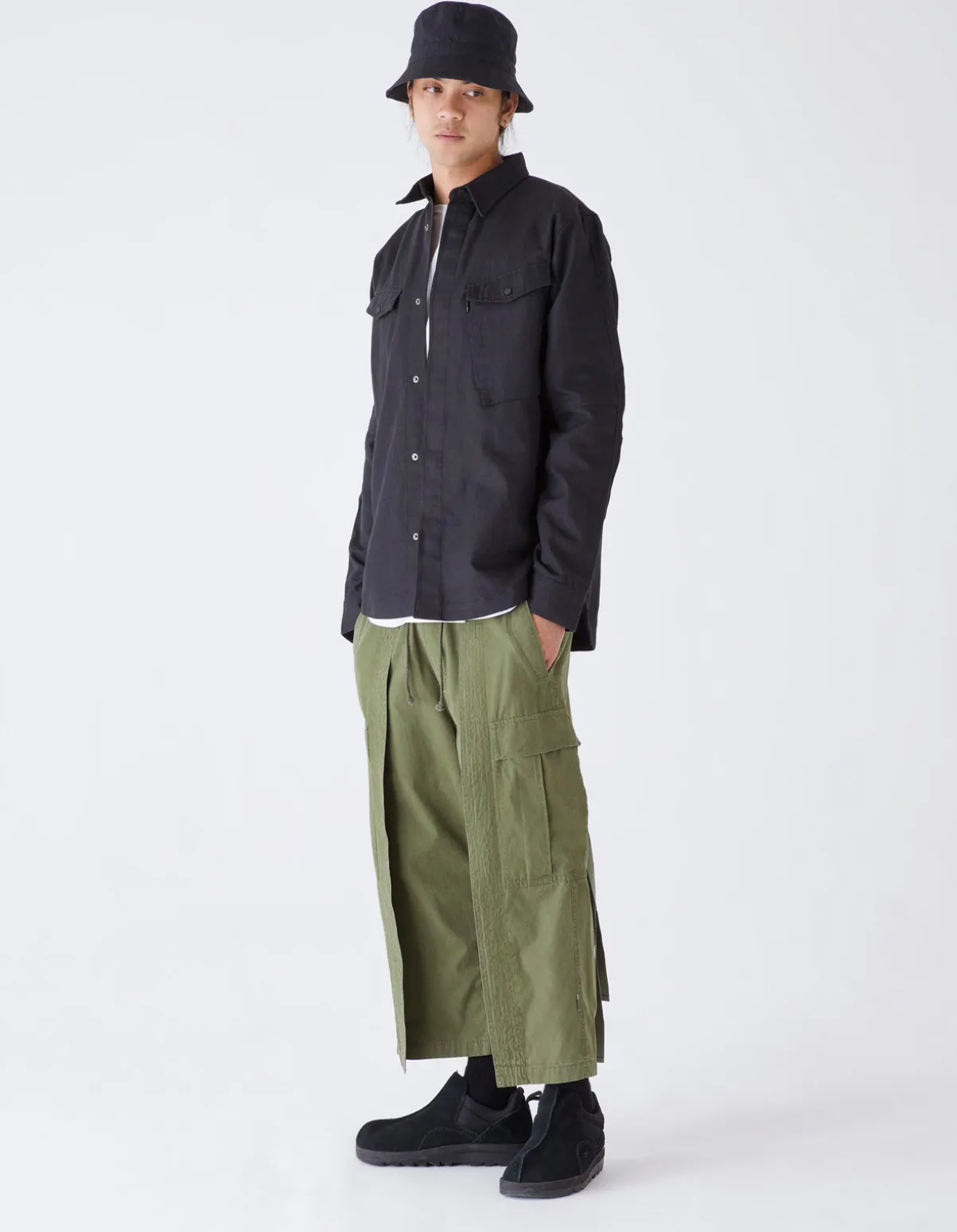 miltype_organic_custom_s_1.webp Maharishi Shirts*7028 Miltype Organic Custom Shirt Black