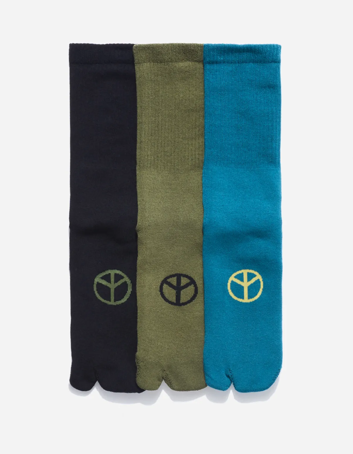 miltype_peace_tabi_sport_0-2.webp Maharishi Socks*9891 Miltype Peace Tabi Sports Socks Teal/Olive/Black