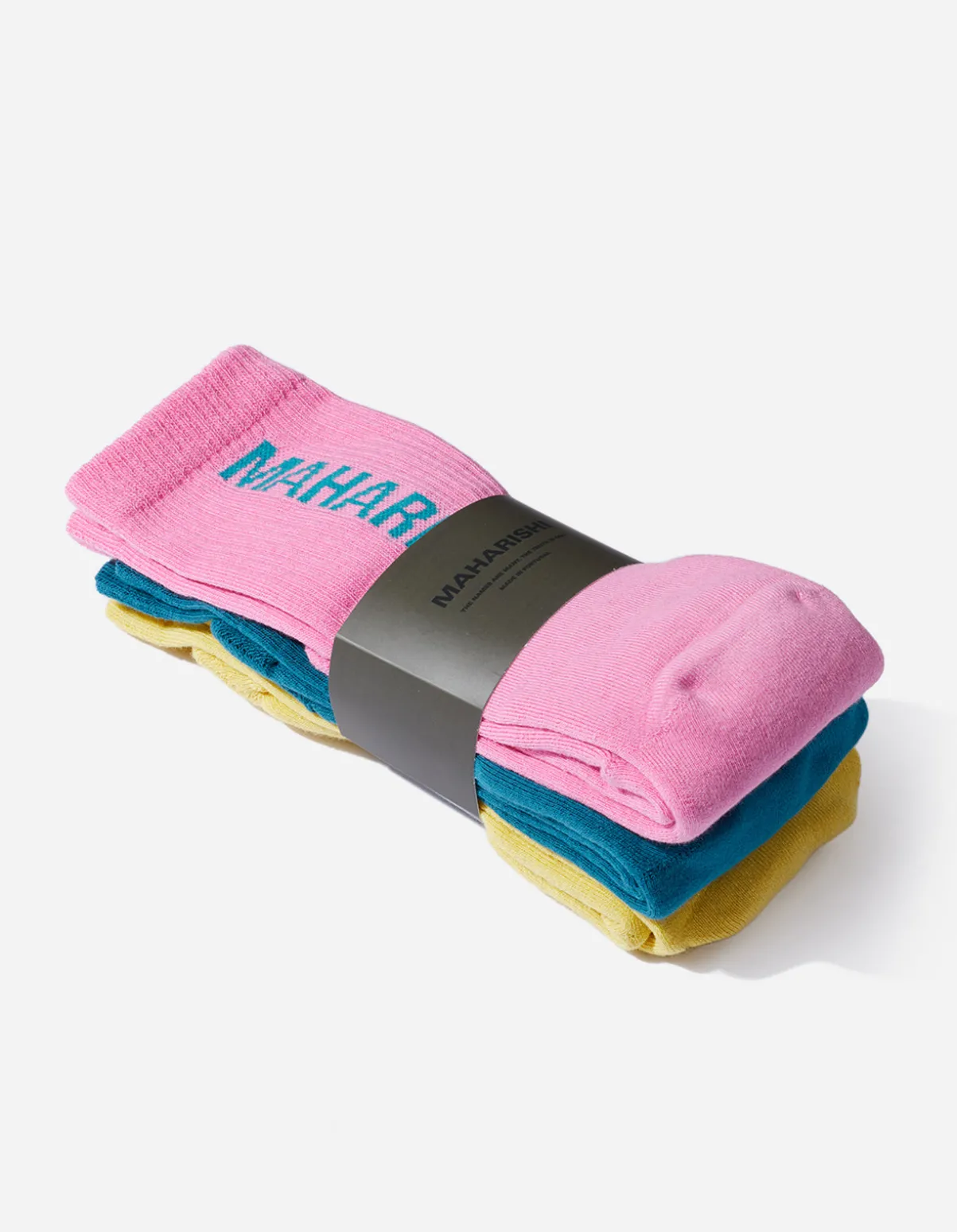 miltype_peace_tabi_sport_1-1.webp Maharishi Socks*9891 Miltype Peace Tabi Sports Socks Magenta/Teal/Yellow