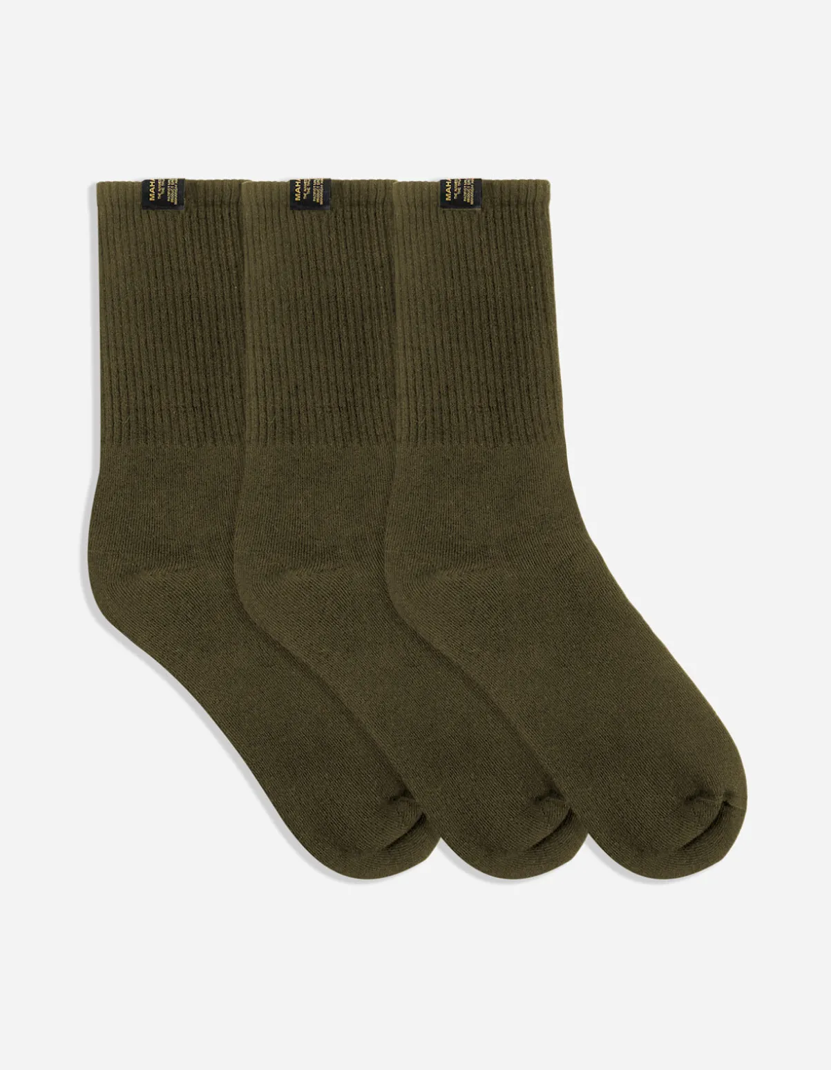 Maharishi Socks*9273 Miltype Sports Socks · 3 Pack Olive/Olive/Olive