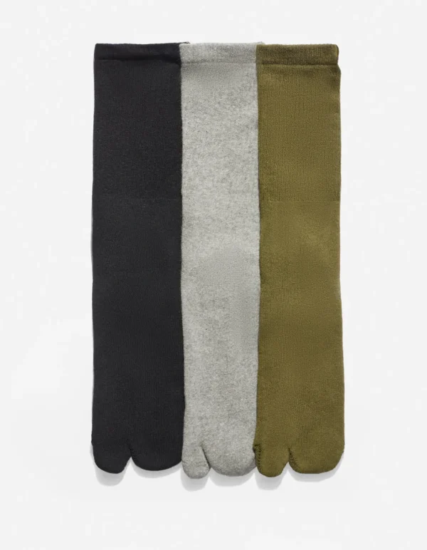 Maharishi Socks*9889 Miltype Tabi Sports Socks Olive/Grey/Black