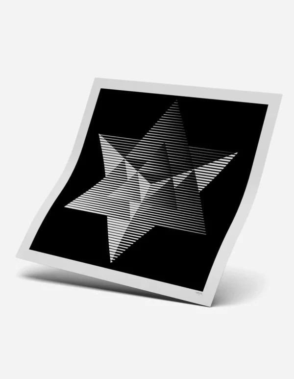 Maharishi Art*Myoshka Merkaba Monochrome Print