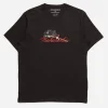 Maharishi Short Sleeve T-Shirts*4501 Ninjutsu Embroidered T-Shirt Black