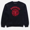 Maharishi Crew Sweats*1005 Paper-Cut Rabbit Crew Sweat Black