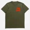 Maharishi Short Sleeve T-Shirts*1004 Paper-Cut Rabbit T-Shirt Olive Og-107F