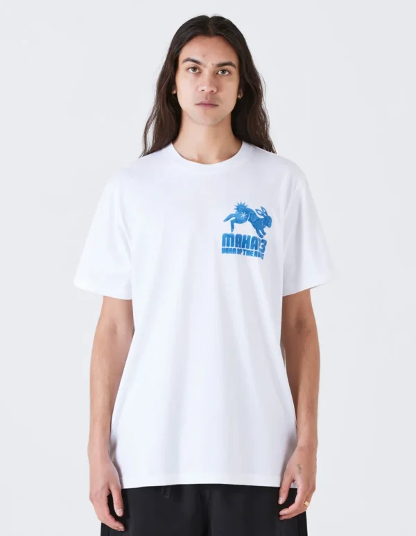 Maharishi Short Sleeve T-Shirts*1004 Paper-Cut Rabbit T-Shirt White