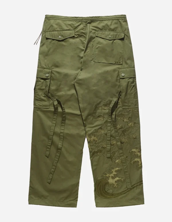 Maharishi Cargo Pants*4504 Peace Cargo Snopants® Loose Fit Olive Og-107F