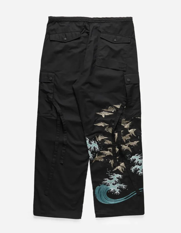 Maharishi Cargo Pants*4504 Peace Cargo Snopants® Loose Fit Black