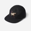 Maharishi Hats And Scarves*1107 Peace Crane 6 Panel Cap Black