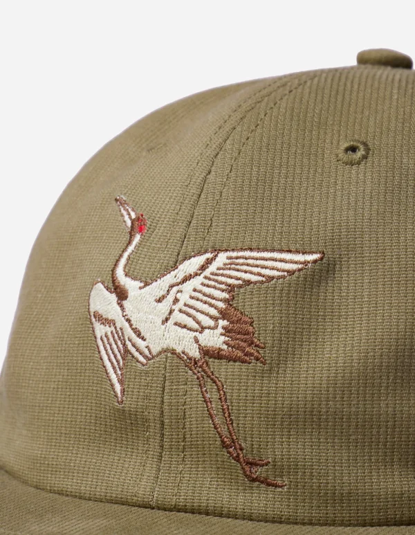 Maharishi Hats And Scarves*1107 Peace Crane 6 Panel Cap Olive