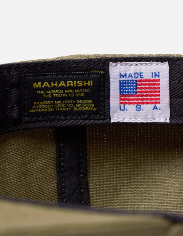 Maharishi Hats And Scarves*1107 Peace Crane 6 Panel Cap Olive