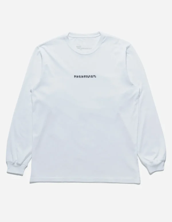 Maharishi Long Sleeve T-Shirts*9905 Pointillist Maha L/S T-Shirt White