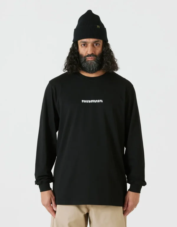 Maharishi Long Sleeve T-Shirts*9905 Pointillist Maha L/S T-Shirt Black