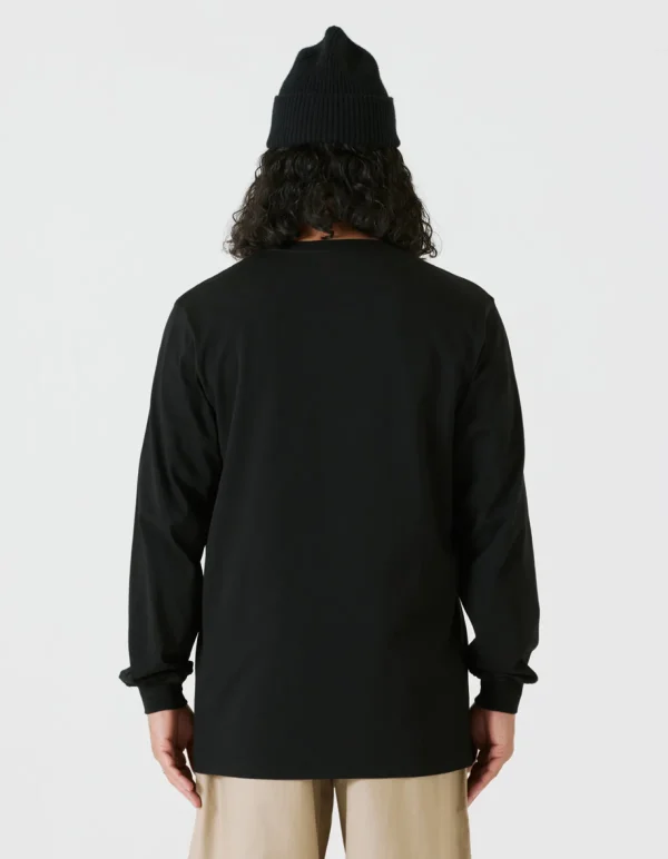 Maharishi Long Sleeve T-Shirts*9905 Pointillist Maha L/S T-Shirt Black