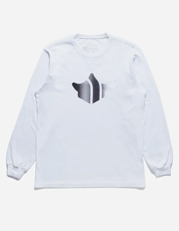Maharishi Long Sleeve T-Shirts*9921 Pointillist Temple L/S T-Shirt White