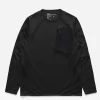 Maharishi Long Sleeve T-Shirts*4252 Polartec Dry® Travel L/S T-Shirt Black