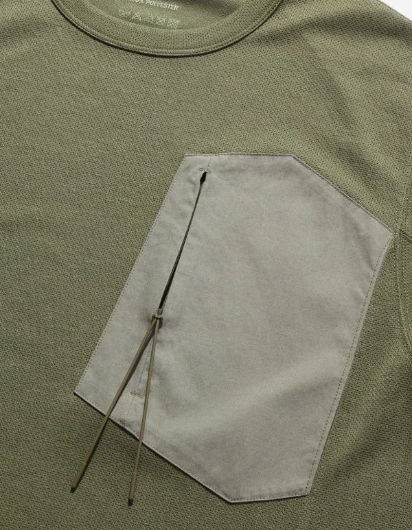 Maharishi Long Sleeve T-Shirts*4252 Polartec Dry® Travel L/S T-Shirt Olive