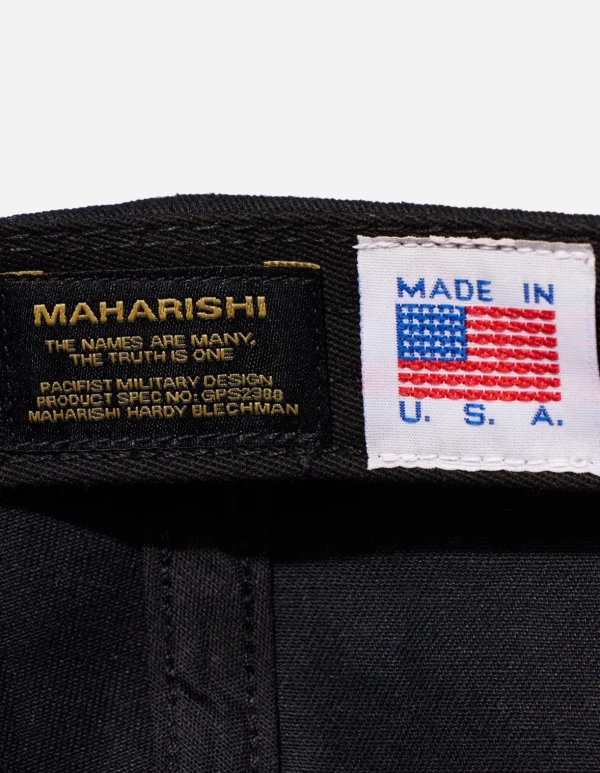 Maharishi Hats And Scarves*1009 Rabbit 6 Panel Cap Black
