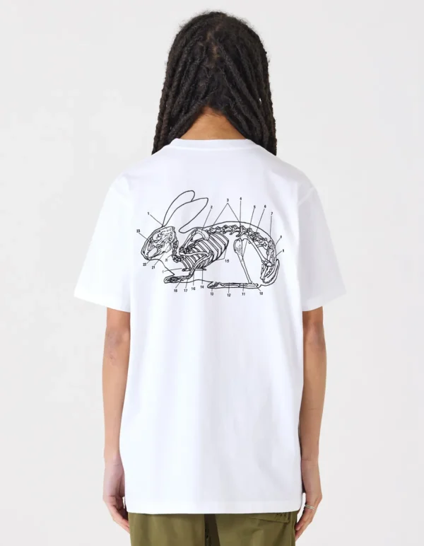 Maharishi Short Sleeve T-Shirts*1006 Rabbit Bones T-Shirt White