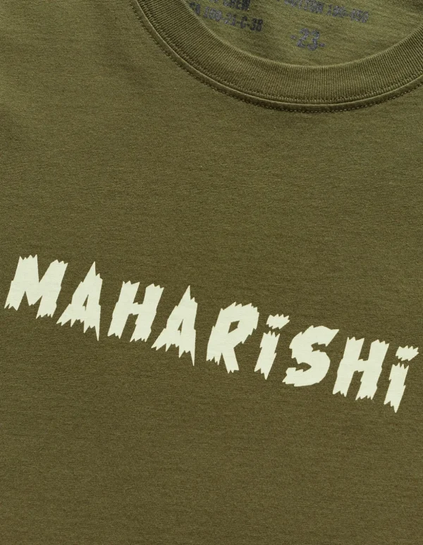 Maharishi Short Sleeve T-Shirts*1006 Rabbit Bones T-Shirt Olive Og-107F