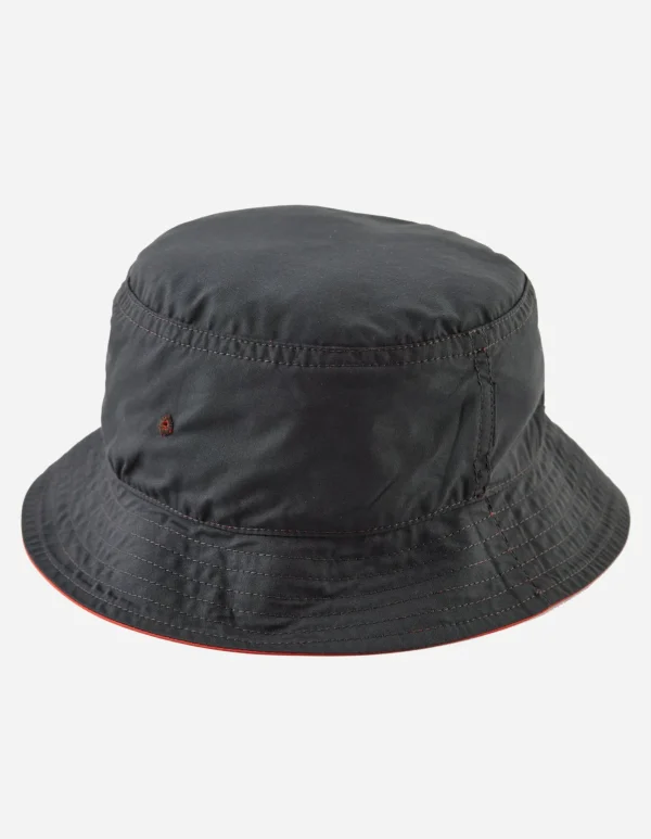 Maharishi Hats And Scarves*4532 Reversible Bucket Hat Blaze Orange/Charcoal