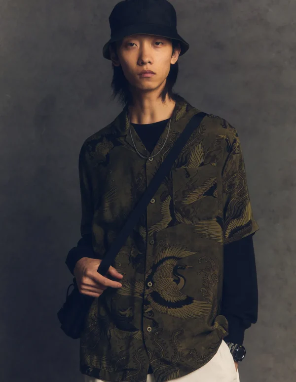 Maharishi Hats And Scarves*4532 Reversible Bucket Hat Olive Og-107F/Black