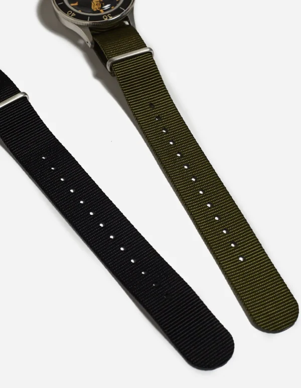 Maharishi Lifestyle*9372 Riverine Diver Watch Case · Aged Dial Steel