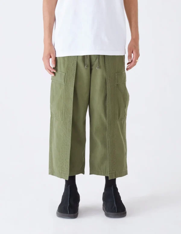 Maharishi Cargo Pants*4295 Sak Yant Cargo Hakama Pants Olive Og-107F