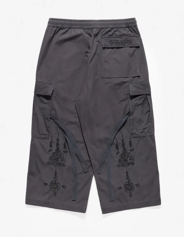 Maharishi Cargo Pants*4295 Sak Yant Cargo Hakama Pants Black Blk-108F