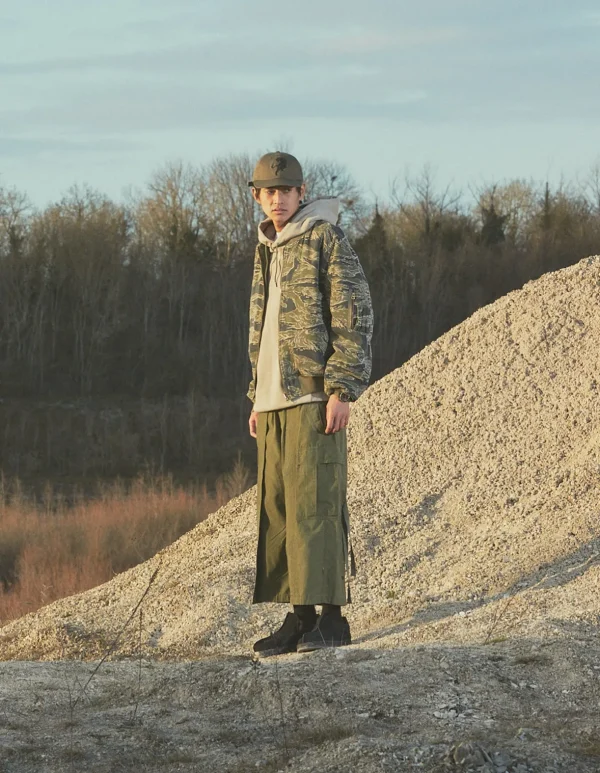 Maharishi Cargo Pants*4295 Sak Yant Cargo Hakama Pants Olive Og-107F