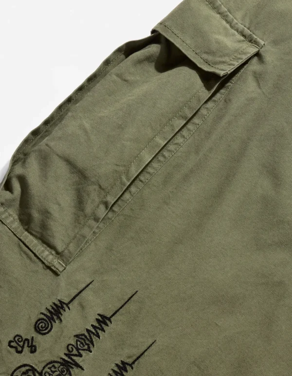 Maharishi Cargo Pants*4295 Sak Yant Cargo Hakama Pants Olive Og-107F
