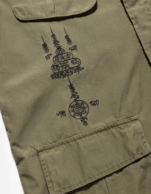 Maharishi Shirts*4279 Sak Yant Embroidered Jungle Overshirt Olive Og-107F